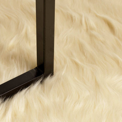 Faux Sheepskin Rug TAFALLA Cream 200 x 280 cm Polyester