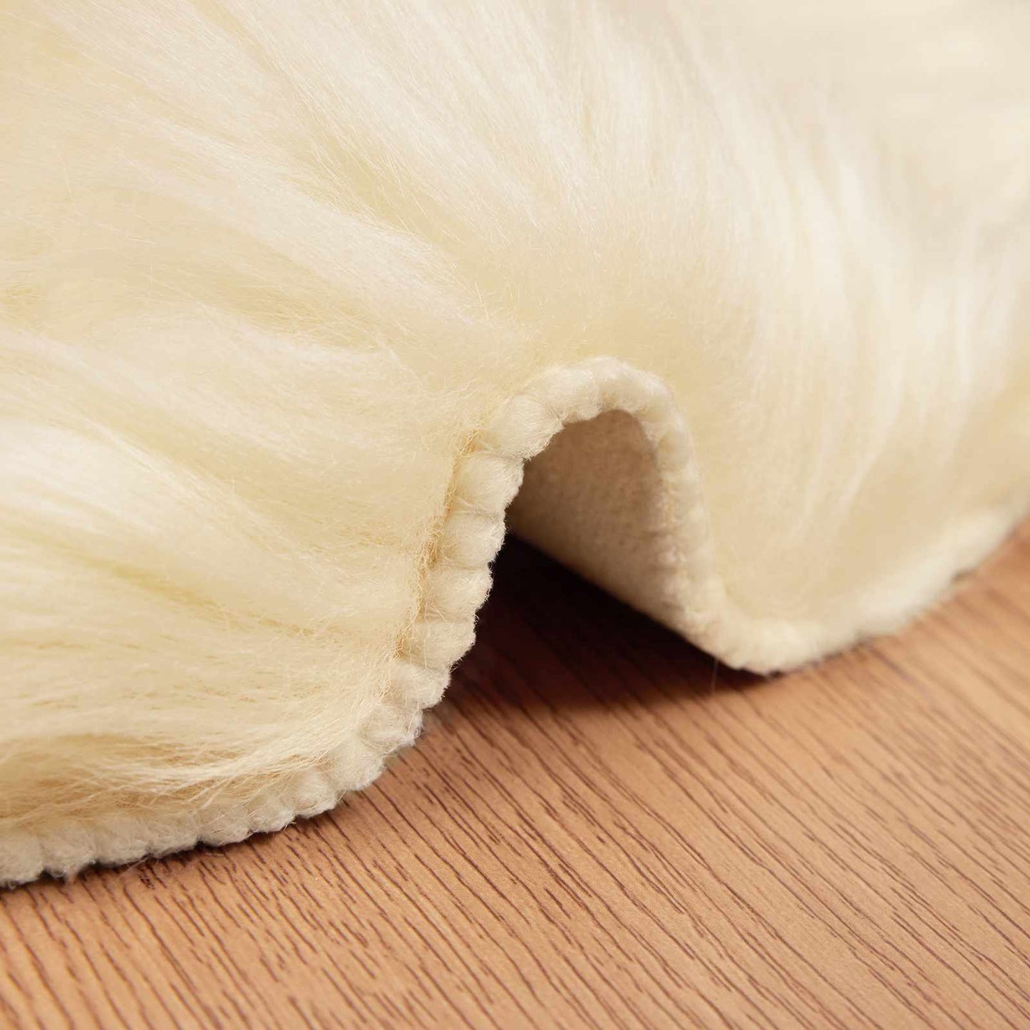 Faux Sheepskin Rug TAFALLA Cream 60 x 90 cm Polyester