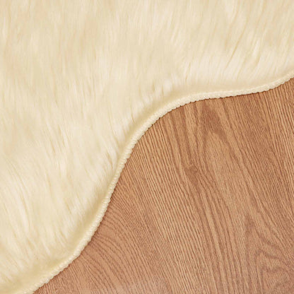 Faux Sheepskin Rug TAFALLA Cream 80 x 120 cm Polyester