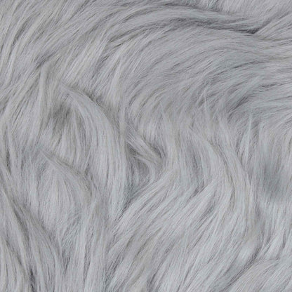 Faux Sheepskin Rug TAFALLA Grey 140 x 200 cm Polyester
