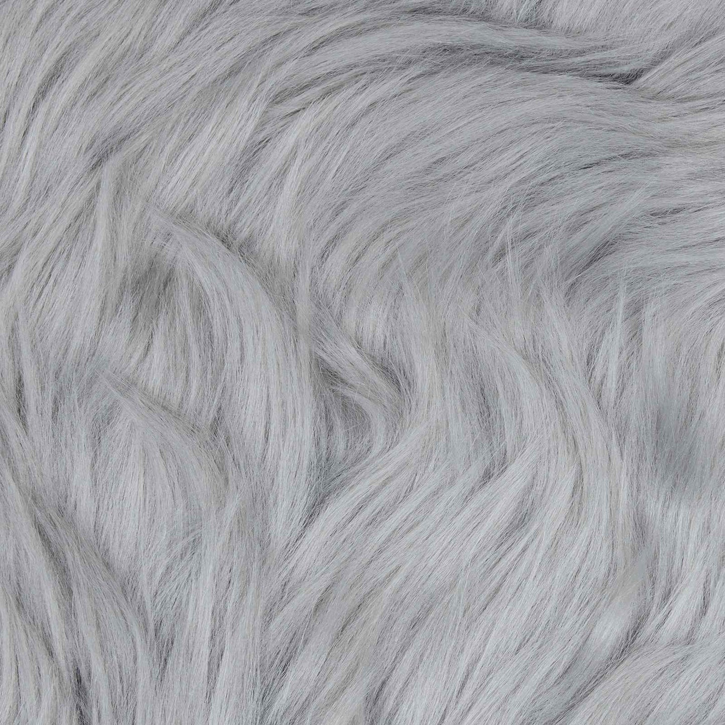 Faux Sheepskin Rug TAFALLA Grey Ø 100 cm Polyester