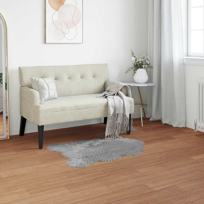 Faux Sheepskin Rug TAFALLA Grey 60 x 90 cm Polyester