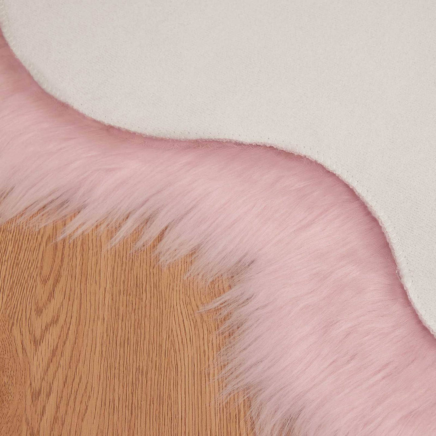 Faux Sheepskin Rug TAFALLA Pink 60 x 90 cm Polyester