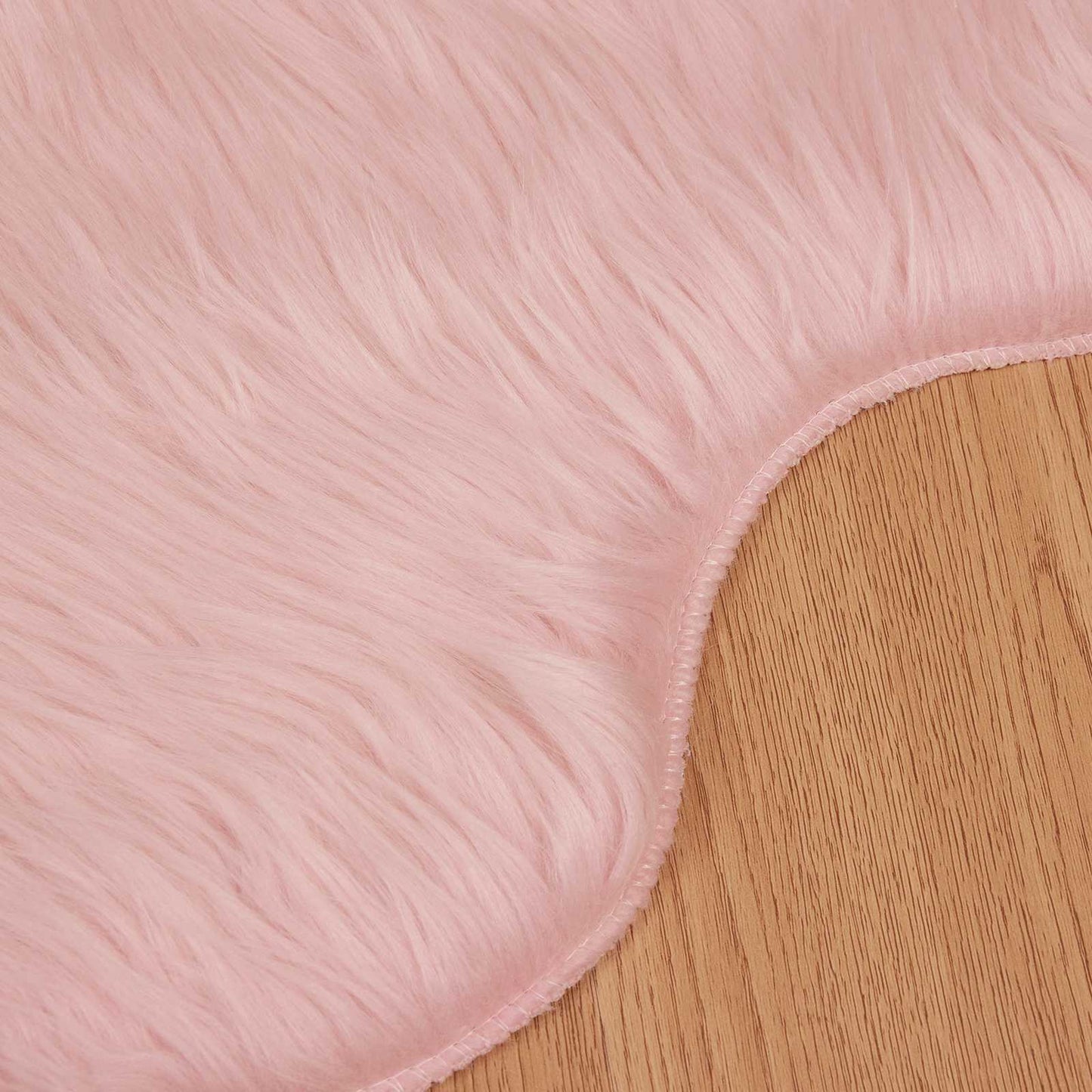 Faux Sheepskin Rug TAFALLA Pink 60 x 90 cm Polyester