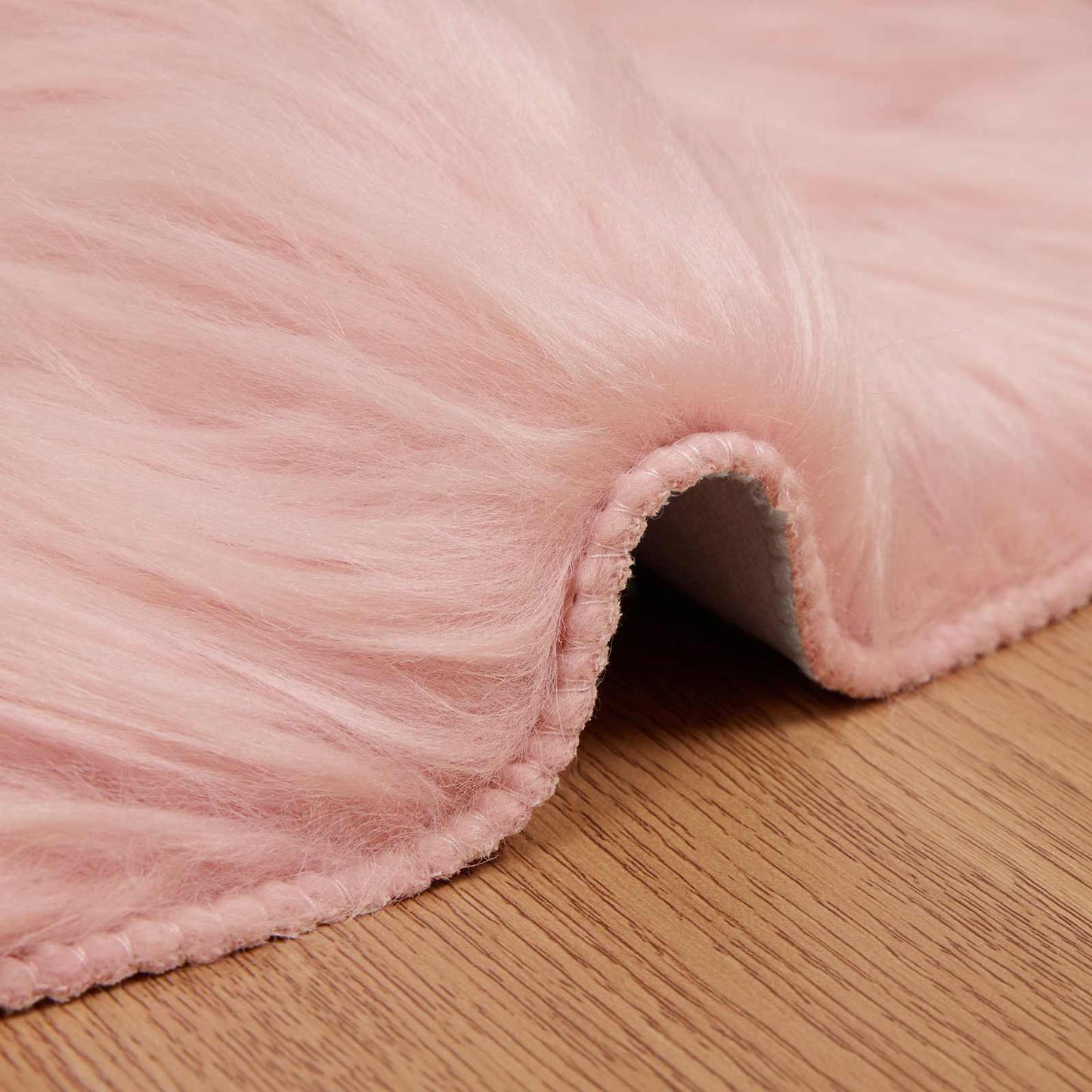 Faux Sheepskin Rug TAFALLA Pink 60 x 90 cm Polyester