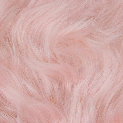 Faux Sheepskin Rug TAFALLA Pink 80 x 120 cm Polyester