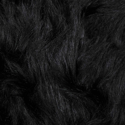 Faux Sheepskin Rug TAFALLA Black 140 x 200 cm Polyester