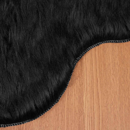 Faux Sheepskin Rug TAFALLA Black 60 x 90 cm Polyester