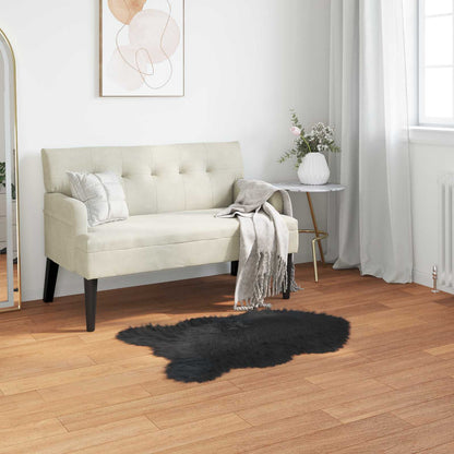 Faux Sheepskin Rug TAFALLA Black 60 x 90 cm Polyester