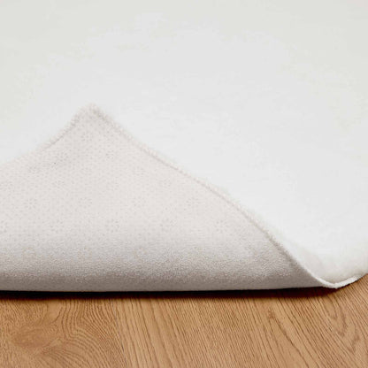 Anti-Slip Faux Rabbit Fur Rug OLITE White 80 x 150 cm Polyester