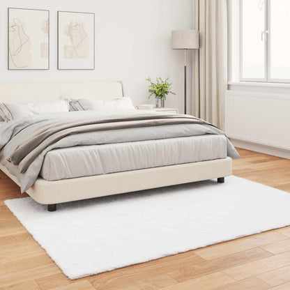 Anti-Slip Faux Rabbit Fur Rug OLITE White 160 x 230 cm