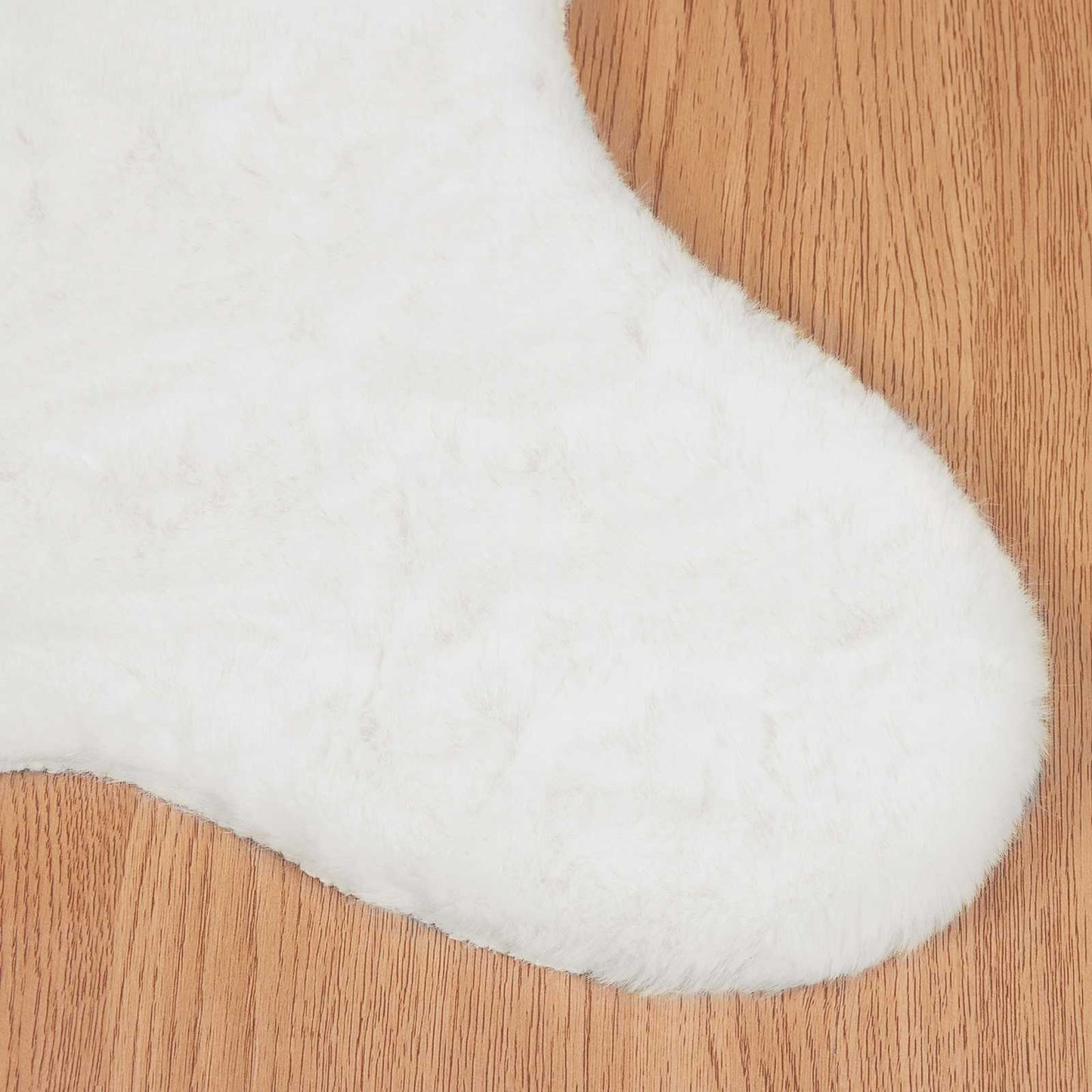 Anti-Slip Faux Rabbit Fur Rug OLITE White 50 x 80 cm Polyester