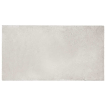 Anti-Slip Faux Rabbit Fur Rug OLITE Beige 80 x 150 cm Polyester