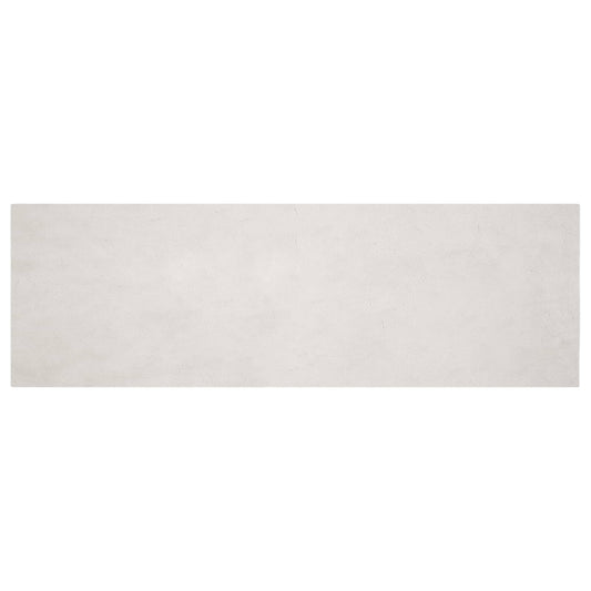 Anti-Slip Faux Rabbit Fur Rug OLITE Beige 80 x 250 cm Polyester