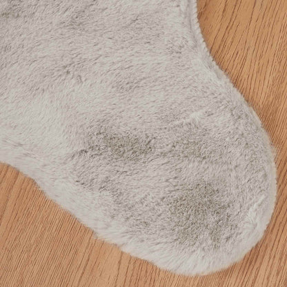 Anti-Slip Faux Rabbit Fur Rug OLITE Beige 50 x 80 cm Polyester