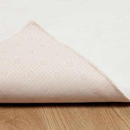 Anti-Slip Faux Rabbit Fur Rug OLITE Cream 80 x 200 cm Polyester