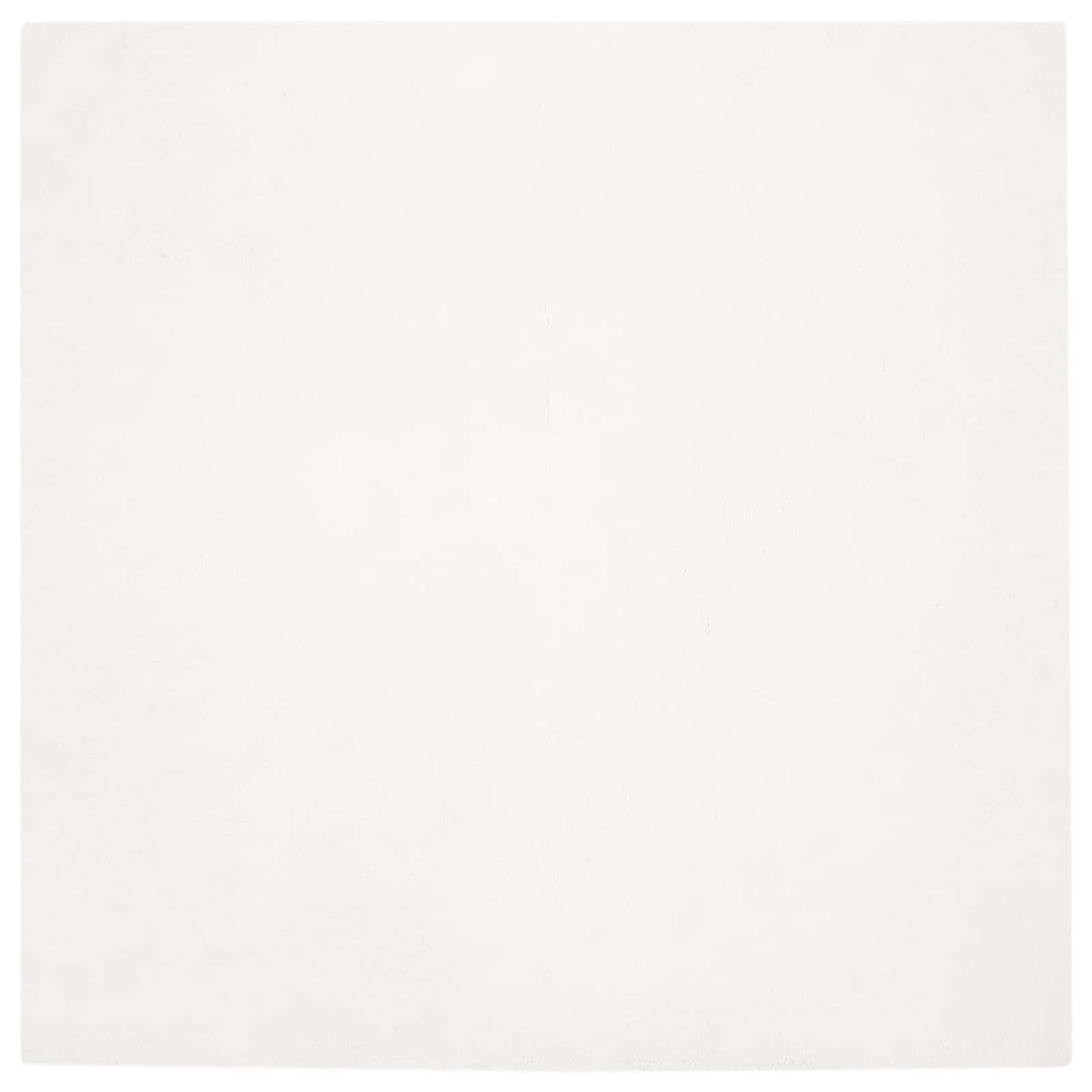 Anti-Slip Faux Rabbit Fur Rug OLITE Cream 120 x 120 cm