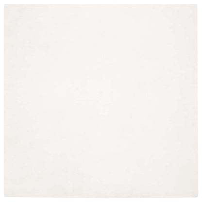 Anti-Slip Faux Rabbit Fur Rug OLITE Cream 120 x 120 cm
