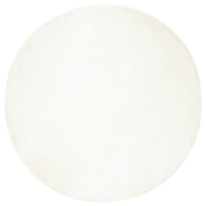 Anti-Slip Faux Rabbit Fur Rug OLITE Cream Ø 200 cm Polyester