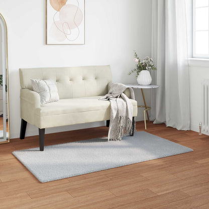 Anti-Slip Faux Rabbit Fur Rug OLITE Grey 80 x 150 cm Polyester