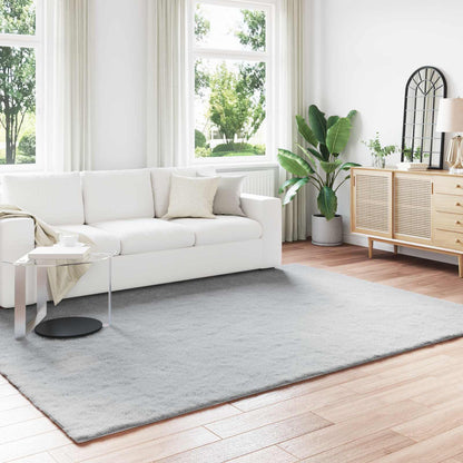 Anti-Slip Faux Rabbit Fur Rug OLITE Grey 240 x 340 cm Polyester