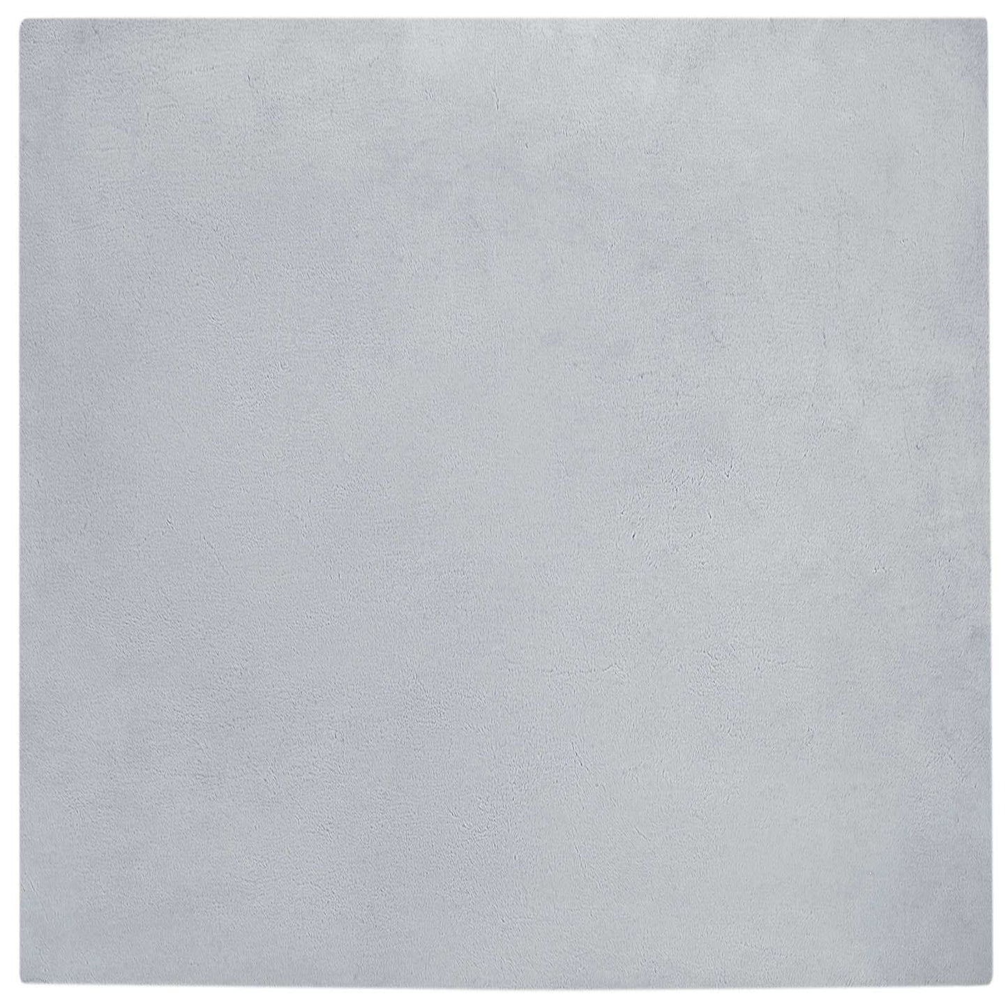 Anti-Slip Faux Rabbit Fur Rug OLITE Grey 240 x 240 cm Polyester