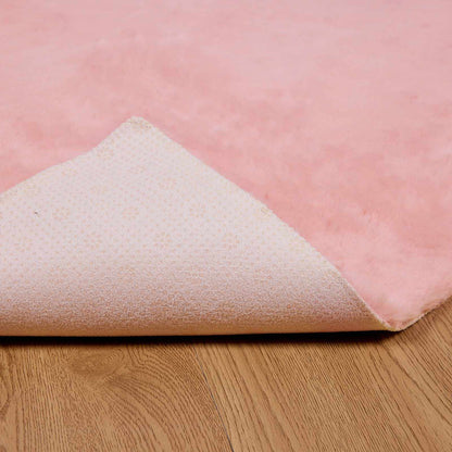 Anti-Slip Faux Rabbit Fur Rug OLITE Pink 60 x 110 cm Polyester