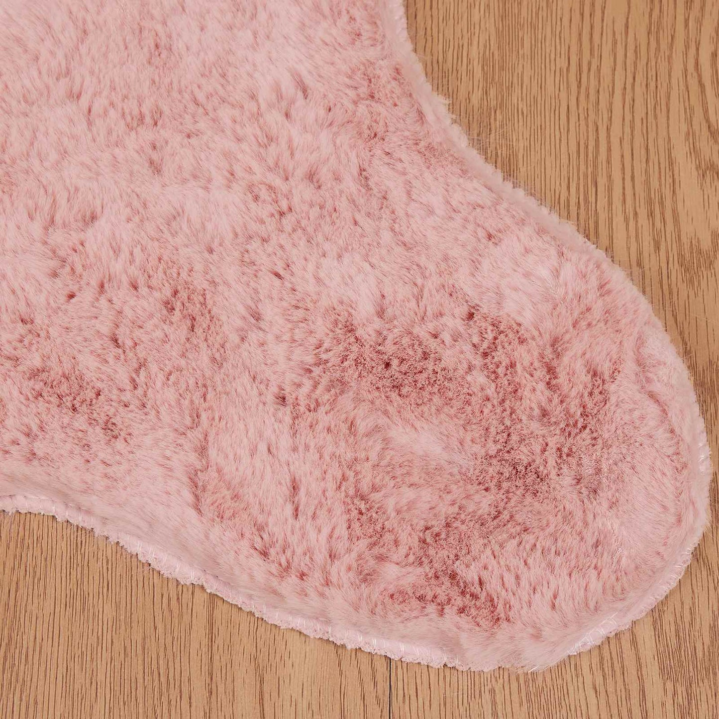 Anti-Slip Faux Rabbit Fur Rug OLITE Pink 50 x 80 cm Polyester