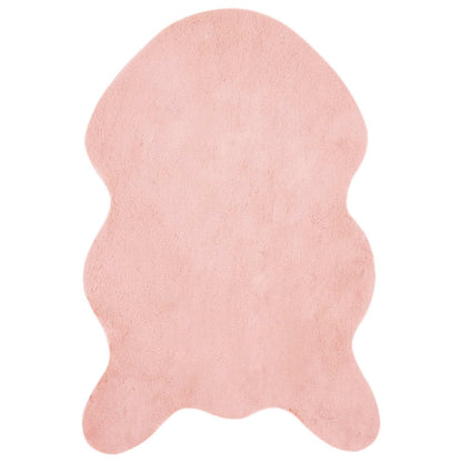 Anti-Slip Faux Rabbit Fur Rug OLITE Pink 60 x 90 cm Polyester