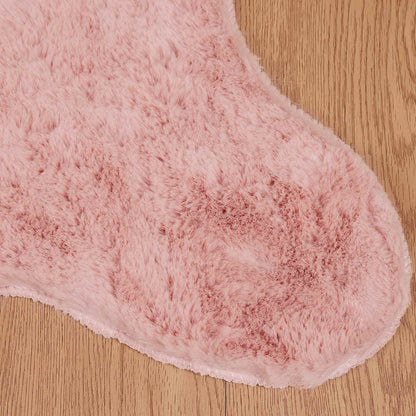 Anti-Slip Faux Rabbit Fur Rug OLITE Pink 80 x 120 cm Polyester
