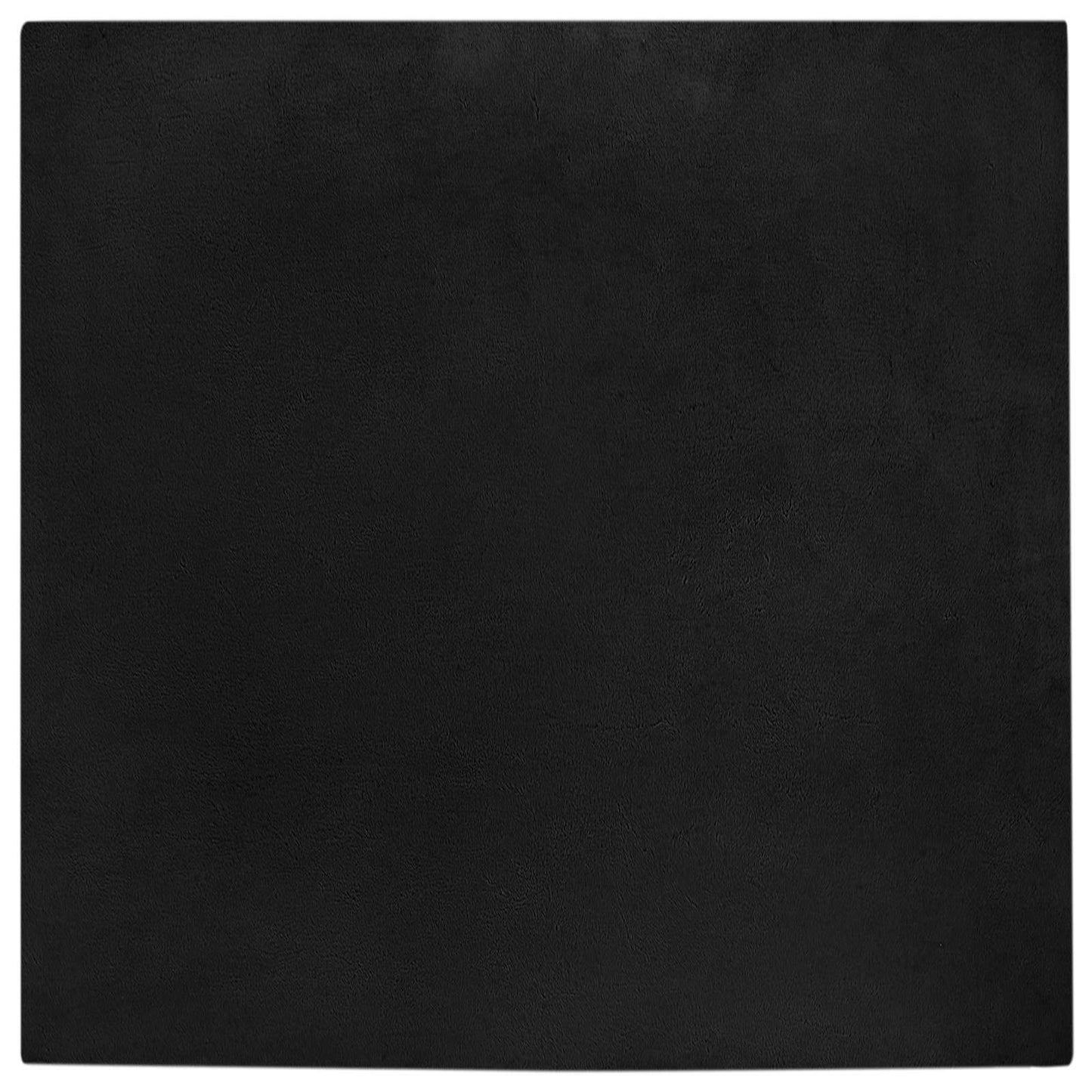 Anti-Slip Faux Rabbit Fur Rug OLITE Black 160 x 160 cm