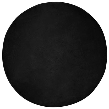Anti-Slip Faux Rabbit Fur Rug OLITE Black Ø 120 cm Polyester