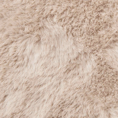 Anti-Slip Faux Rabbit Fur Rug OLITE Taupe 80 x 250 cm Polyester