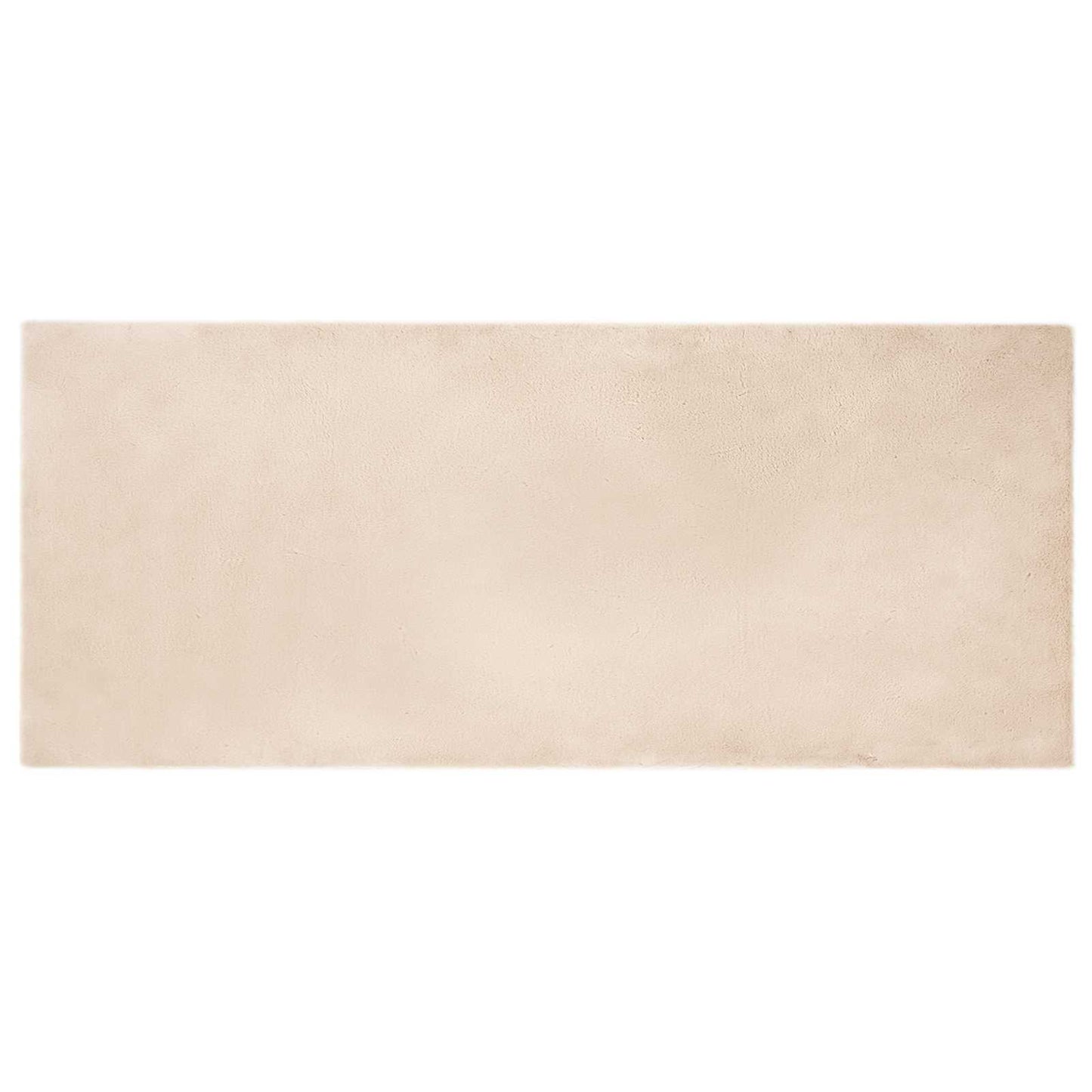 Anti-Slip Faux Rabbit Fur Rug OLITE Taupe 100 x 200 cm