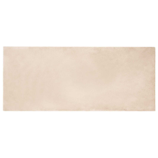 Anti-Slip Faux Rabbit Fur Rug OLITE Taupe 100 x 200 cm