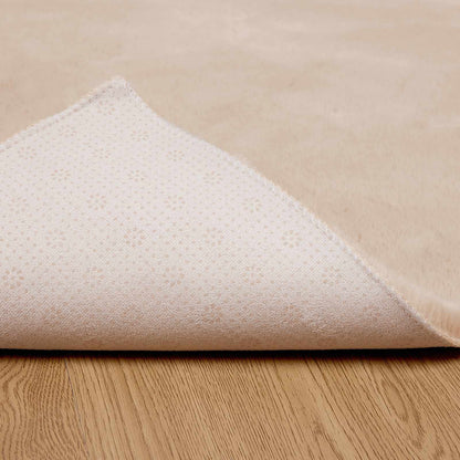 Anti-Slip Faux Rabbit Fur Rug OLITE Taupe 120 x 170 cm