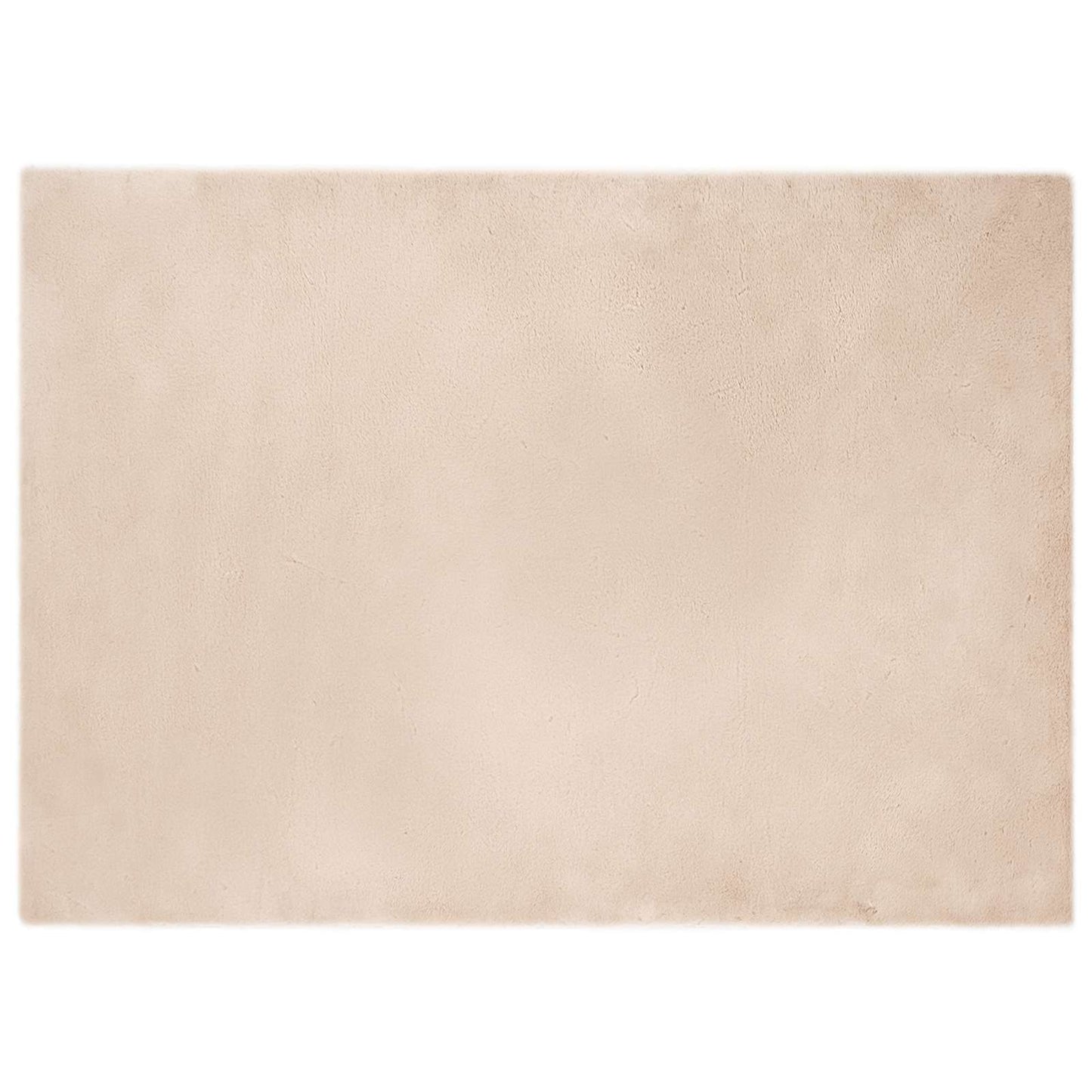 Anti-Slip Faux Rabbit Fur Rug OLITE Taupe 200 x 280 cm