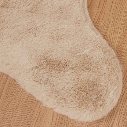 Anti-Slip Faux Rabbit Fur Rug OLITE Taupe 60 x 90 cm Polyester