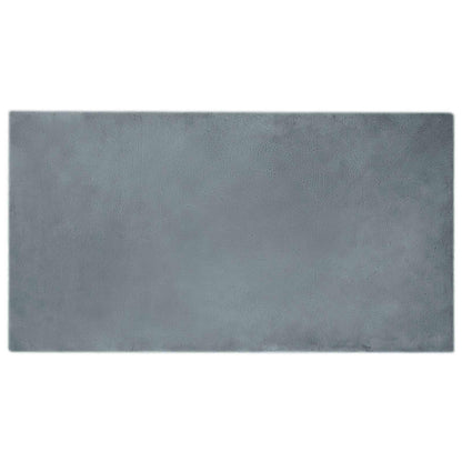 Anti-Slip Faux Rabbit Fur Rug OLITE Anthracite 60 x 110 cm