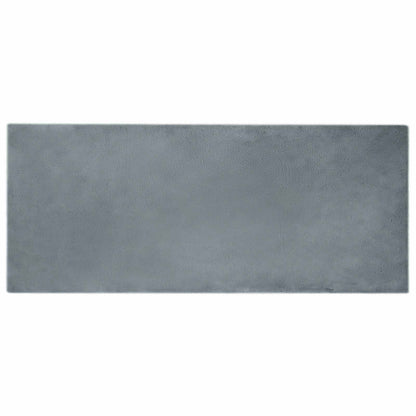 Anti-Slip Faux Rabbit Fur Rug OLITE Anthracite 80 x 200 cm