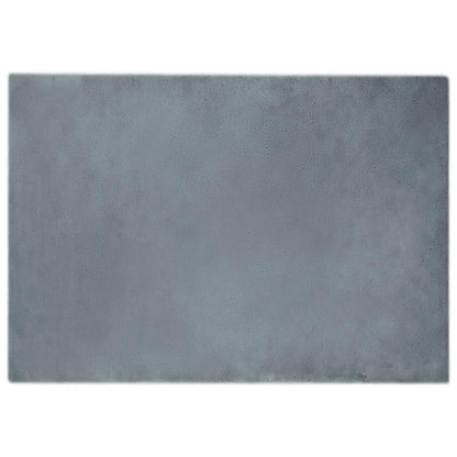 Anti-Slip Faux Rabbit Fur Rug OLITE Anthracite 120 x 170 cm