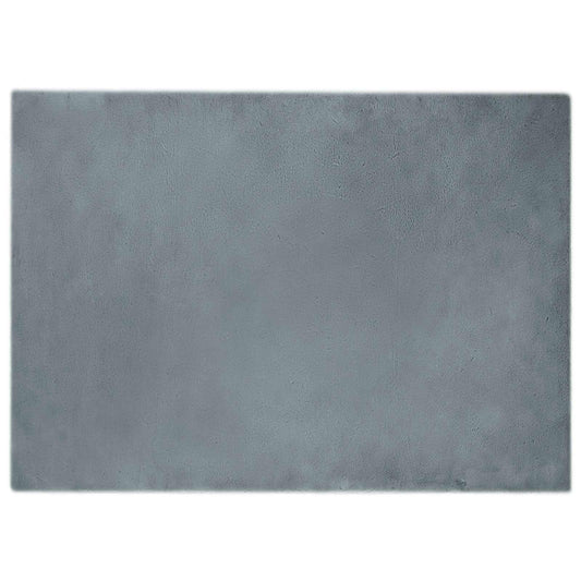 Anti-Slip Faux Rabbit Fur Rug OLITE Anthracite 240 x 340 cm