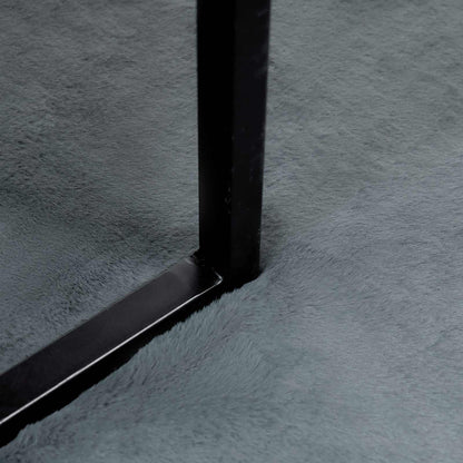 Anti-Slip Faux Rabbit Fur Rug OLITE Anthracite 200 x 200 cm