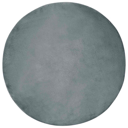 Anti-Slip Faux Rabbit Fur Rug OLITE Anthracite Ø 80 cm