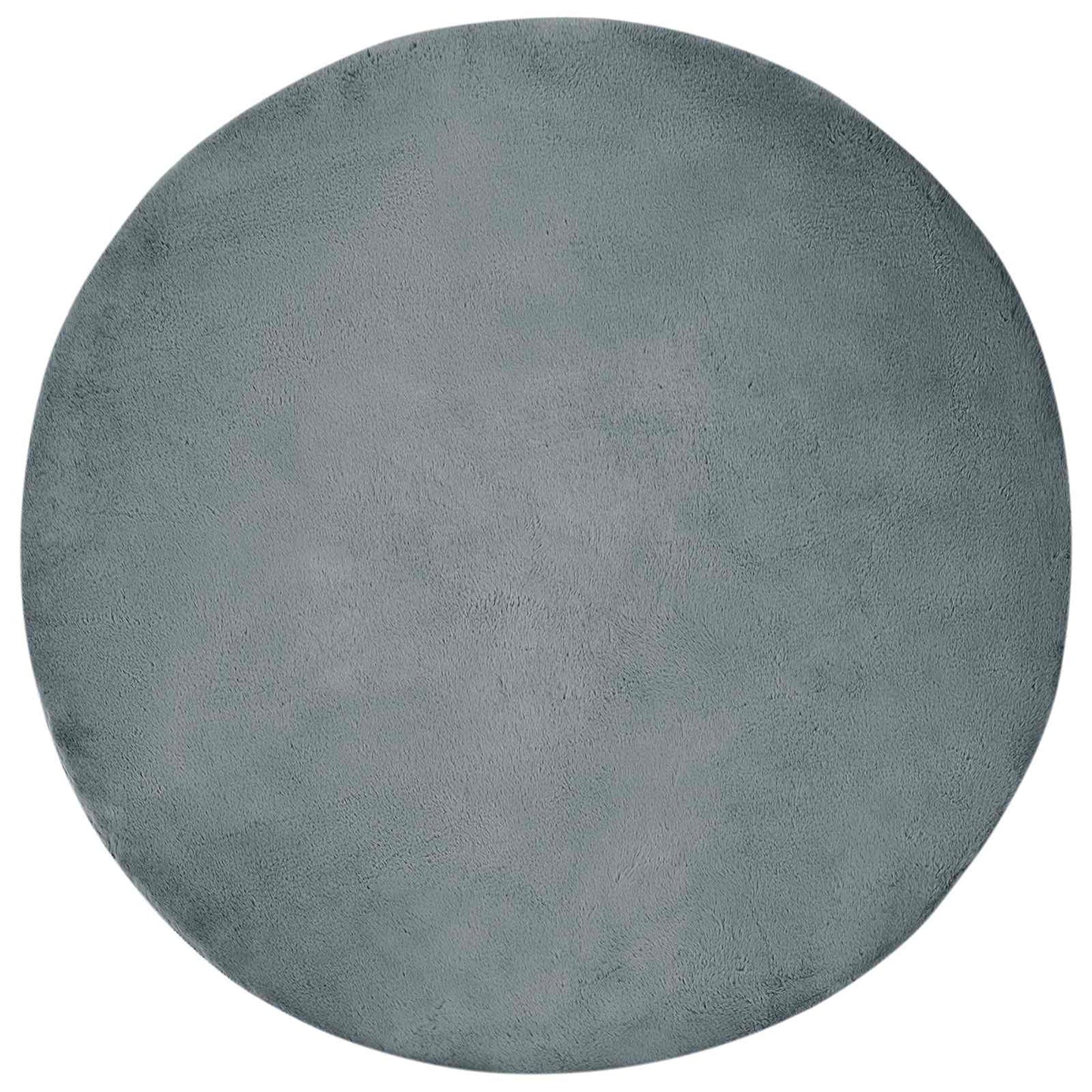 Anti-Slip Faux Rabbit Fur Rug OLITE Anthracite Ø 120 cm
