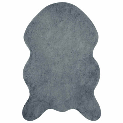 Anti-Slip Faux Rabbit Fur Rug OLITE Anthracite 60 x 90 cm