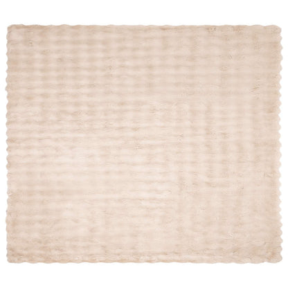 Anti-Slip Faux Rabbit Fur Blanket Olite Beige 130 x 150 cm