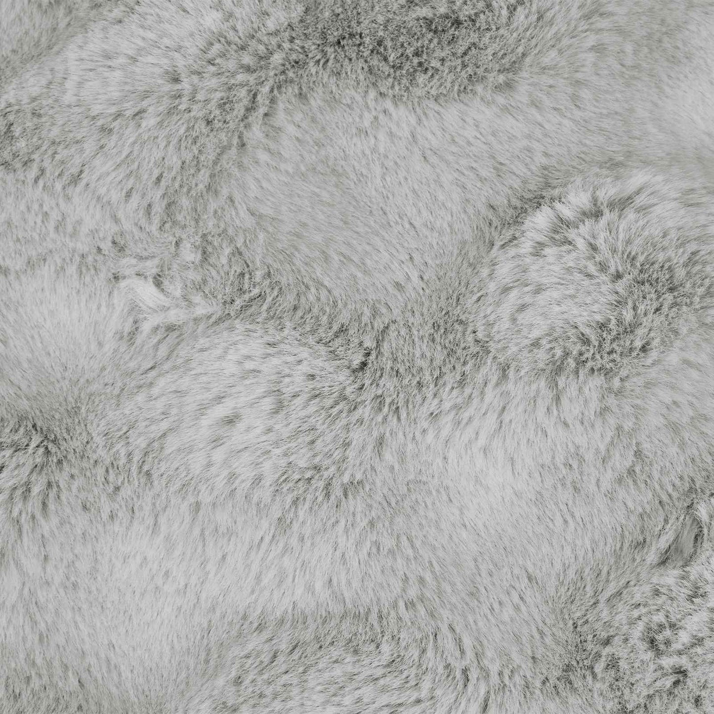 Anti-Slip Faux Rabbit Fur Blanket Olite 4 pcs Grey 240 x 270 cm