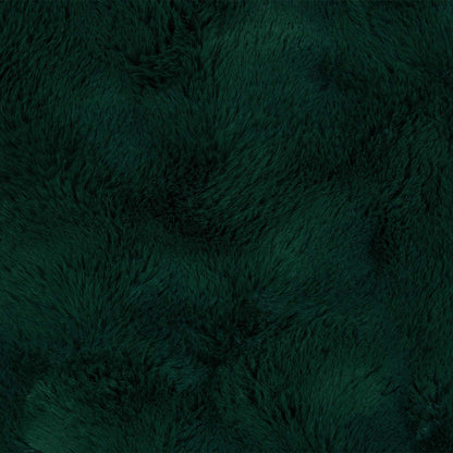 Anti-Slip Faux Rabbit Fur Blanket Olite 4 pcs Dark Green