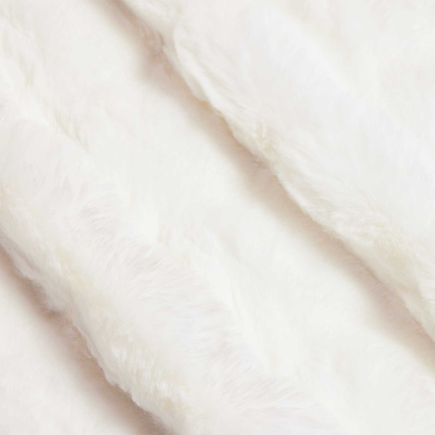 Anti-Slip Faux Rabbit Fur Blanket Olite White 220 x 240 cm